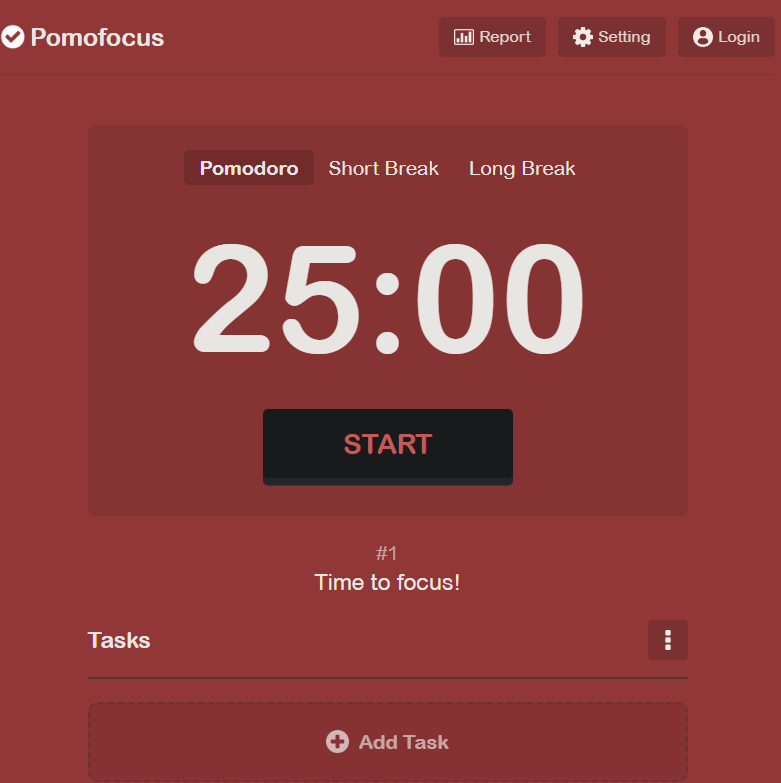 Pomofocus pomodoro app for study